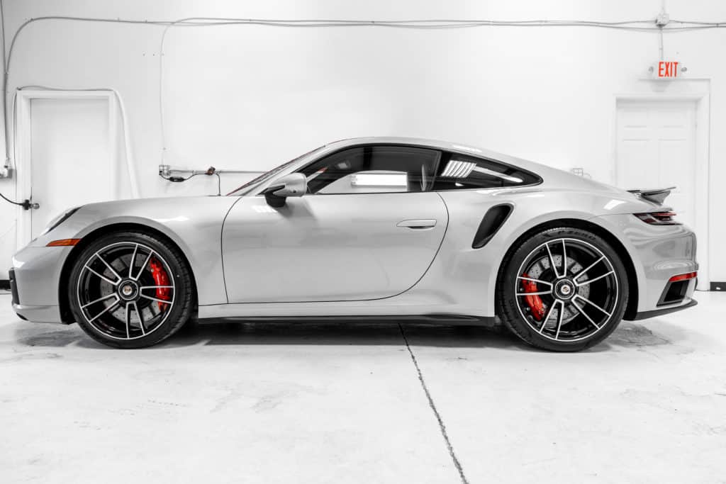 Side view of a Porsche 911 Turbo