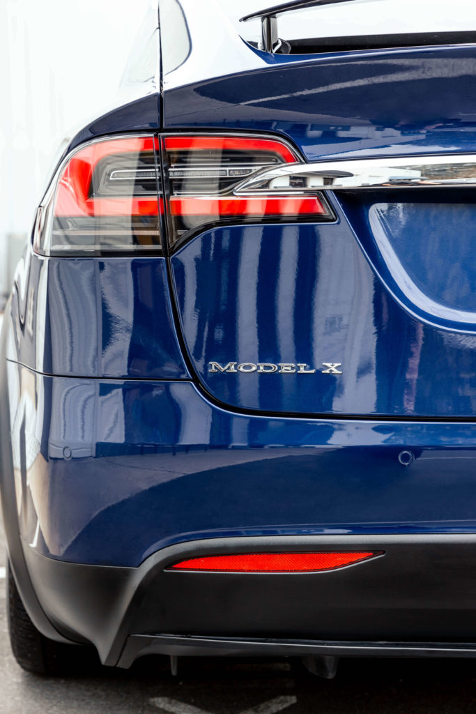 beautiful blue tesla with ppf