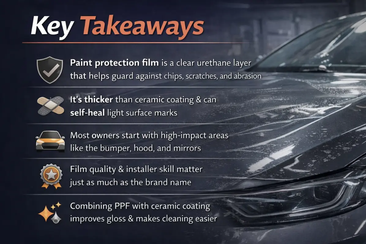 Paint Protection Film key takeaways