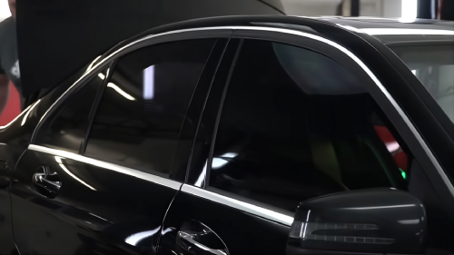 Mercedes C63 XPEL Tint Installation